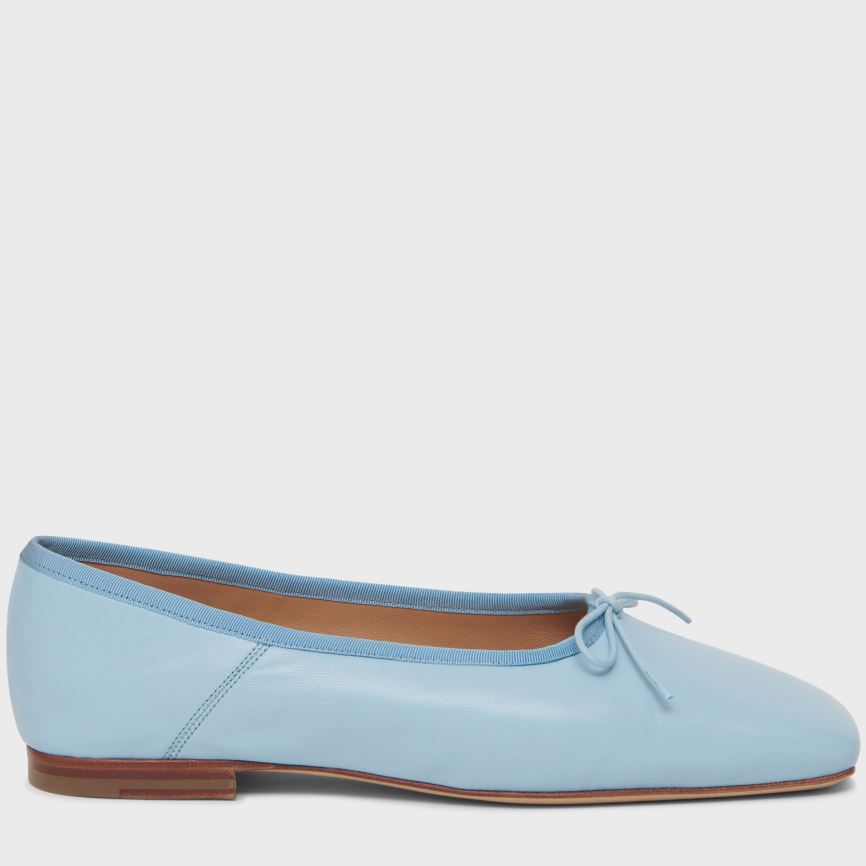 Women's Mansur Gavriel Square Toe Ballerina Ballet Flats Light Blue | AU 68M7VB